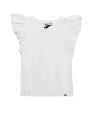 T-SHIRT PLEASE MBC8072G BIANCO LANA