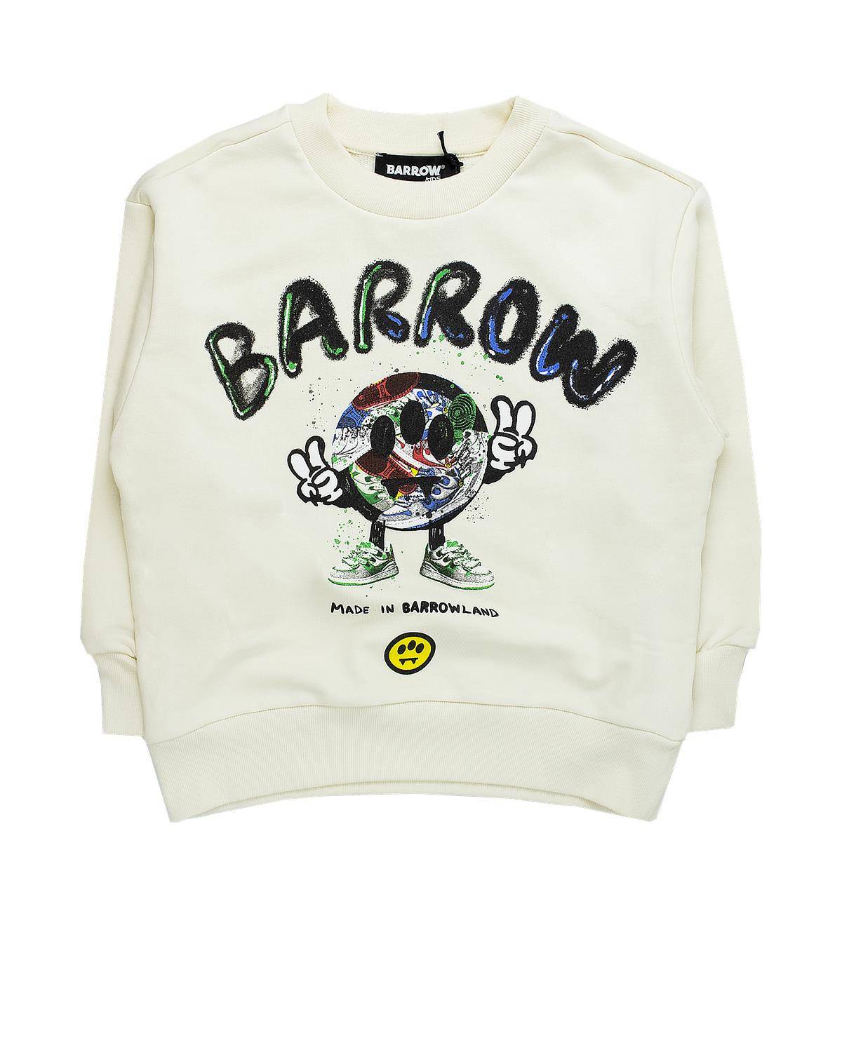 FELPA BARROW S6BKJUSW098 CREMA-0