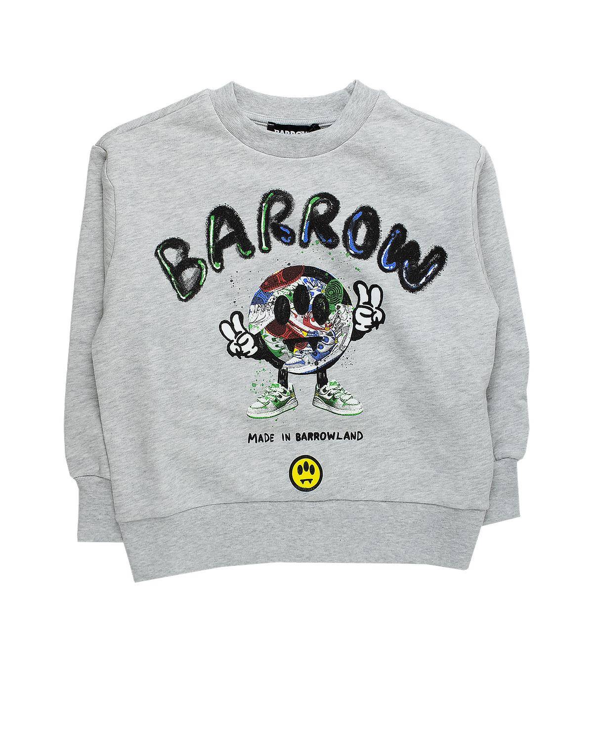 FELPA BARROW S6BKJUSW098 GRIGIO MEL. CHIARO-0