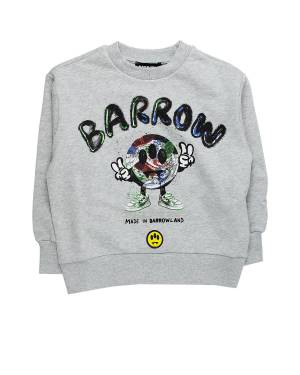 FELPA BARROW S6BKJUSW098 GRIGIO MEL. CHIARO