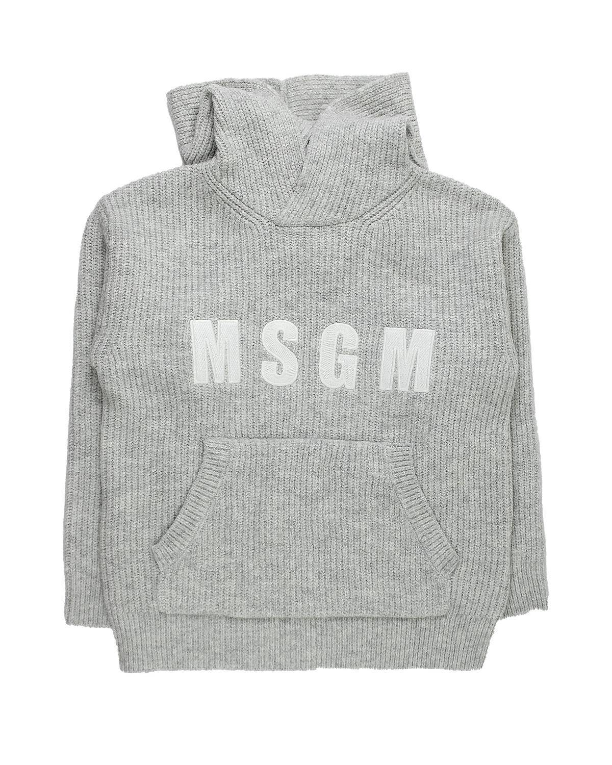 MAGLIA MSGM F4MSJUJP076 GREY MELANGE-0